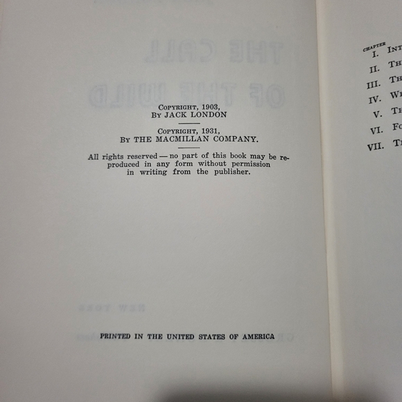 Call of the Wild by Jack London, 1931 Version, Collectable. - Picture 4 of 6